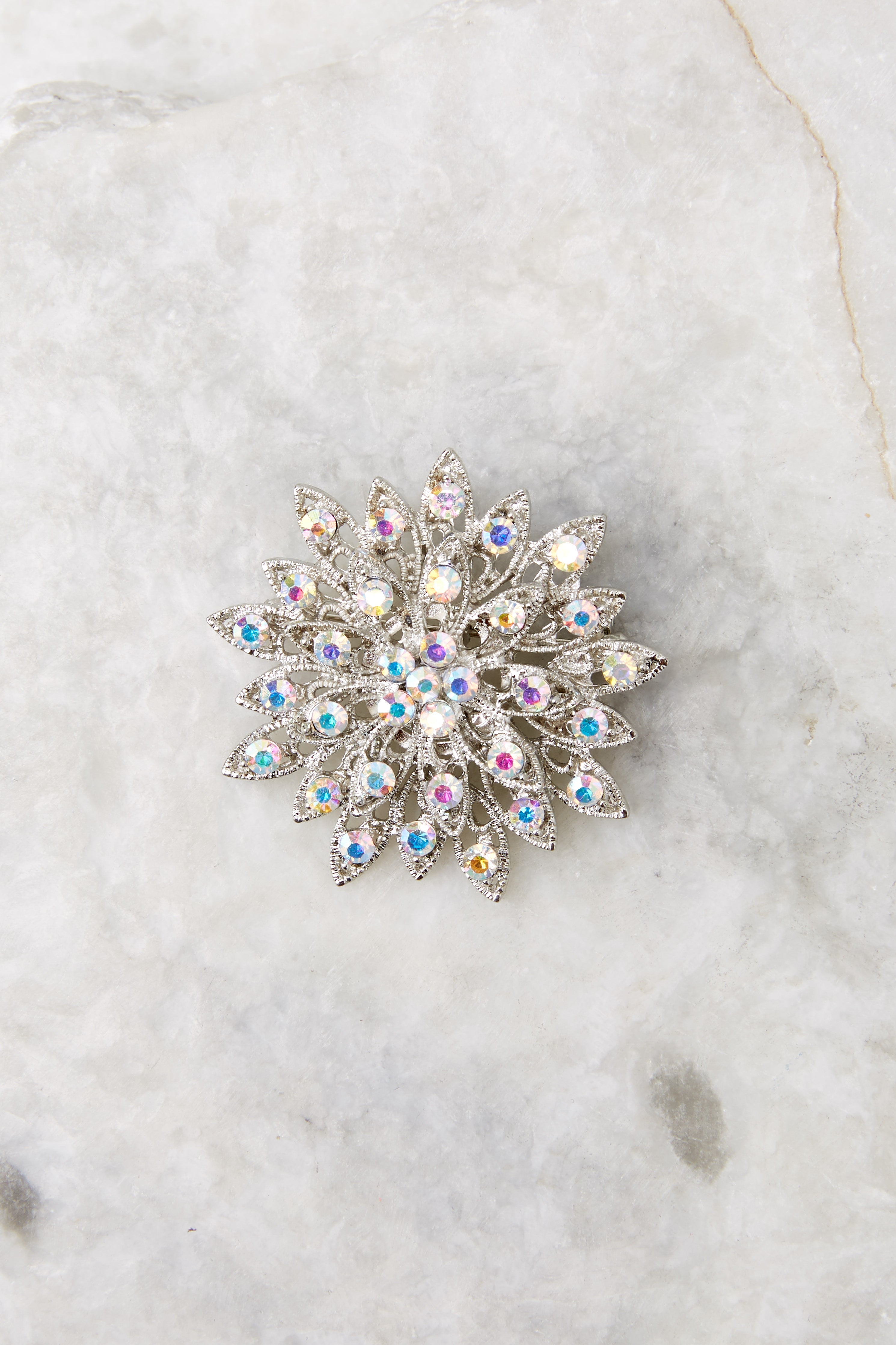 Perfect Pairing Silver Brooch