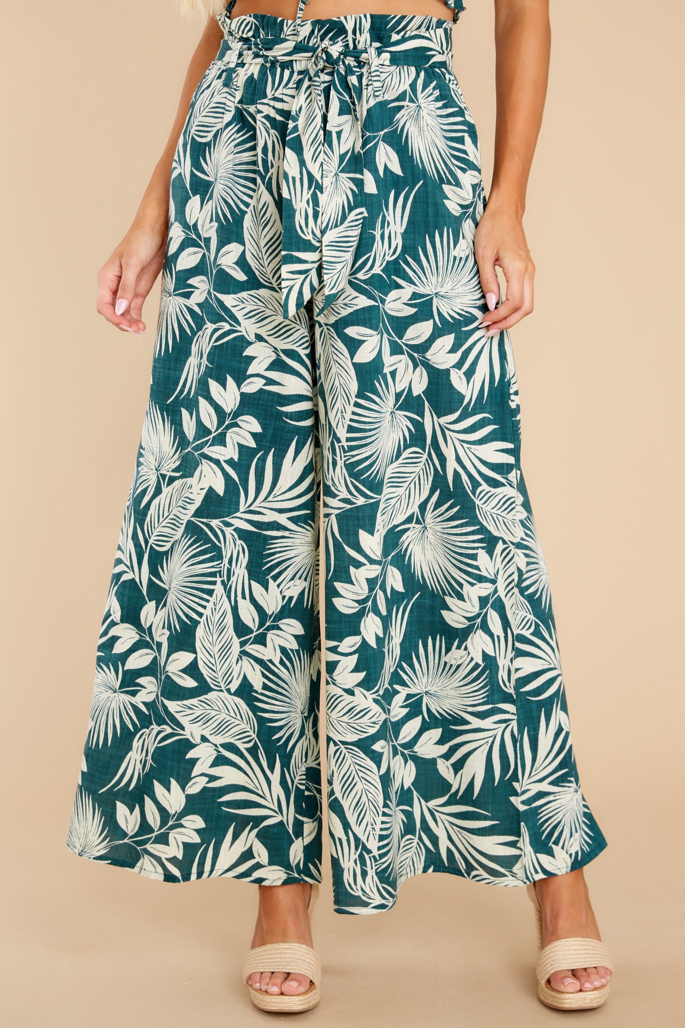 Places We'll Go Evergreen Print Pants