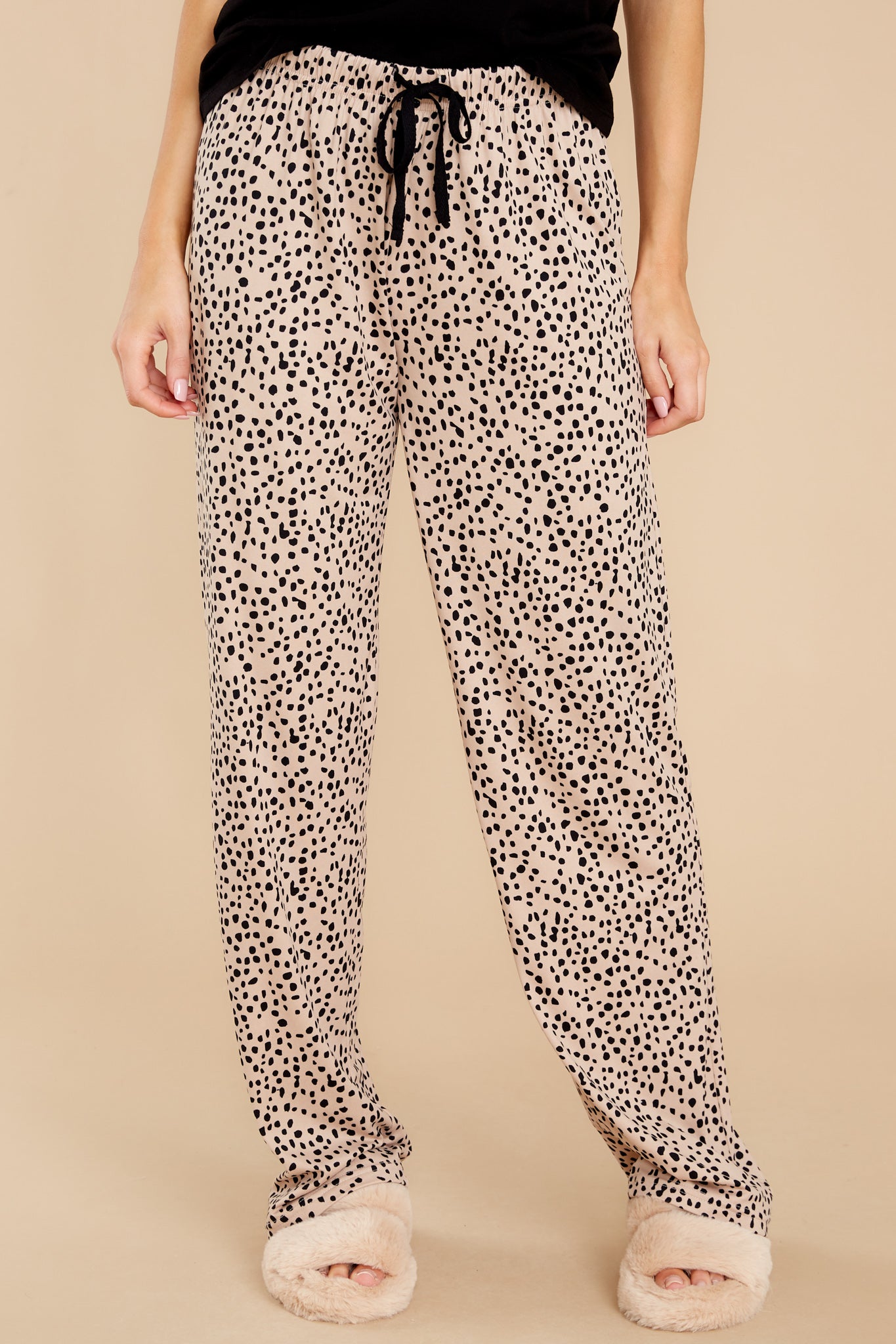 Purrfect Dream Tan Print Pajama Pants