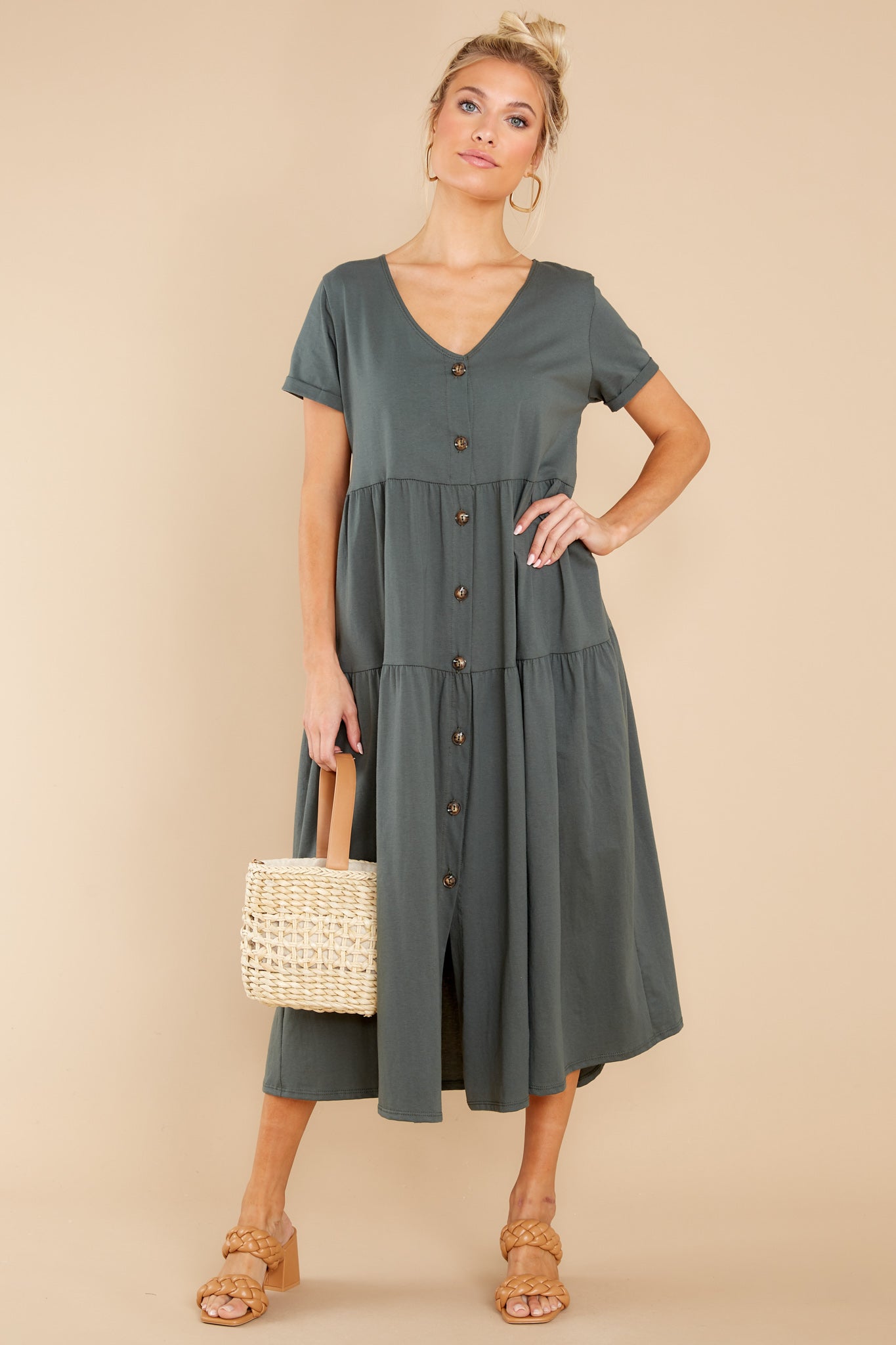 Racing Thoughts Juniper Green Maxi Dress