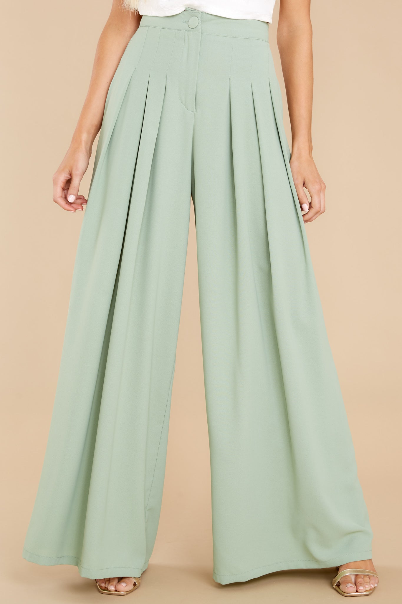 Refined Taste Light Sage Pants