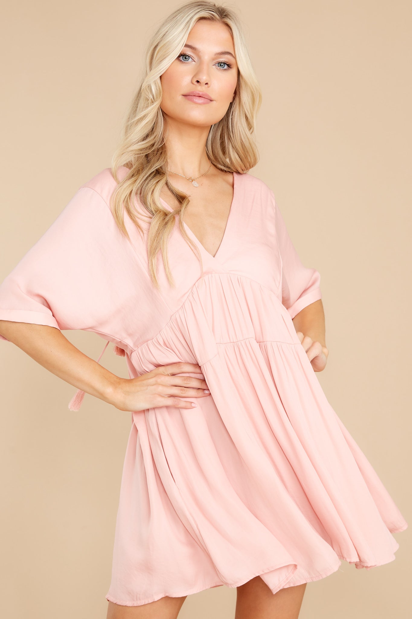 Right Place Blush Pink Dress