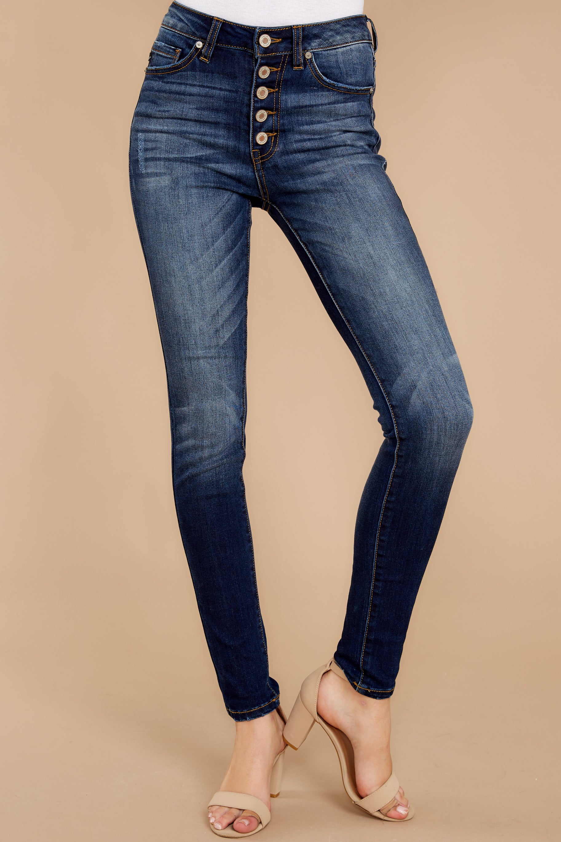 Rule The World Dark Wash Skinny Jeans