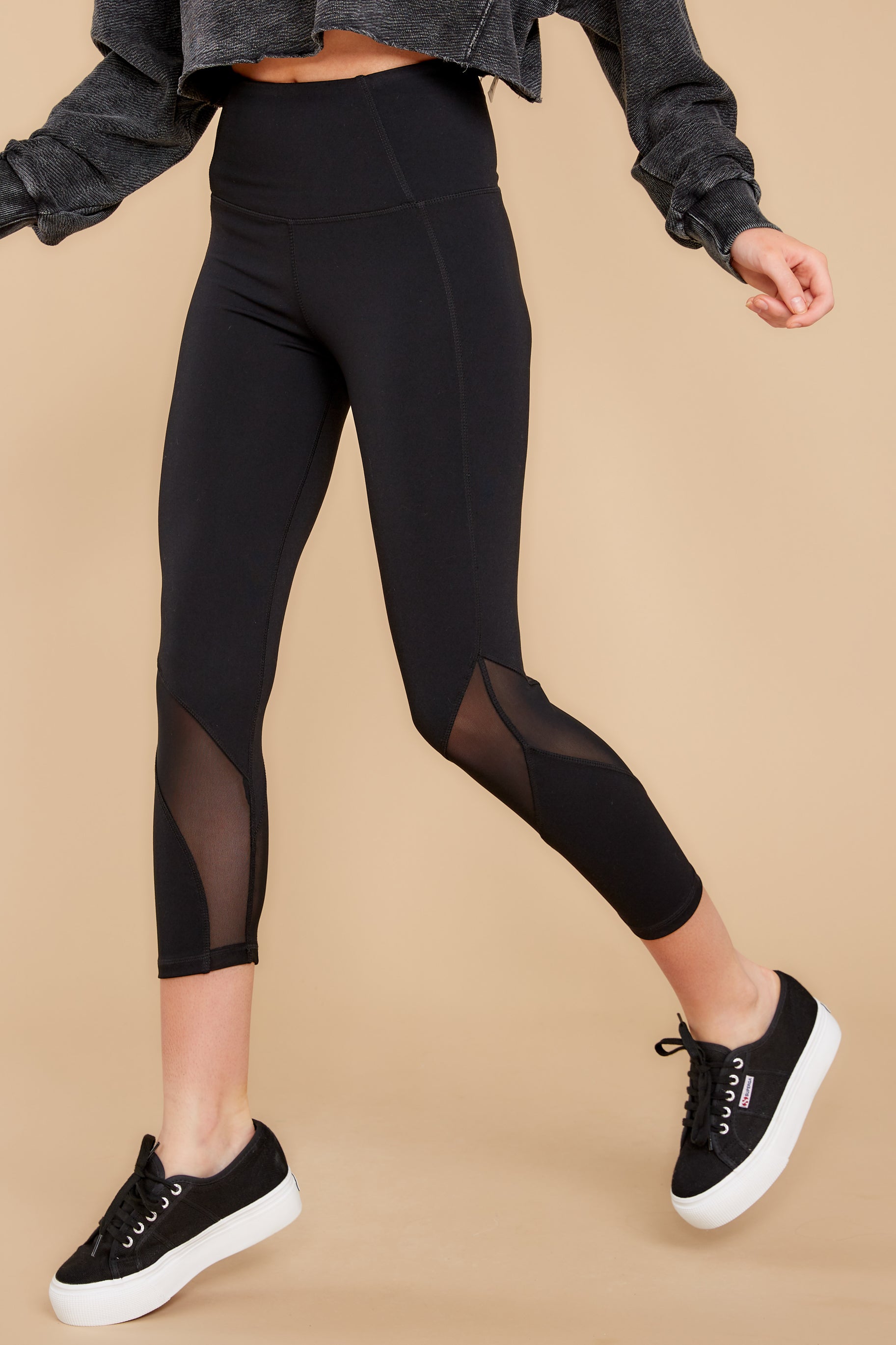 Sassy Moves Black Crop Leggings