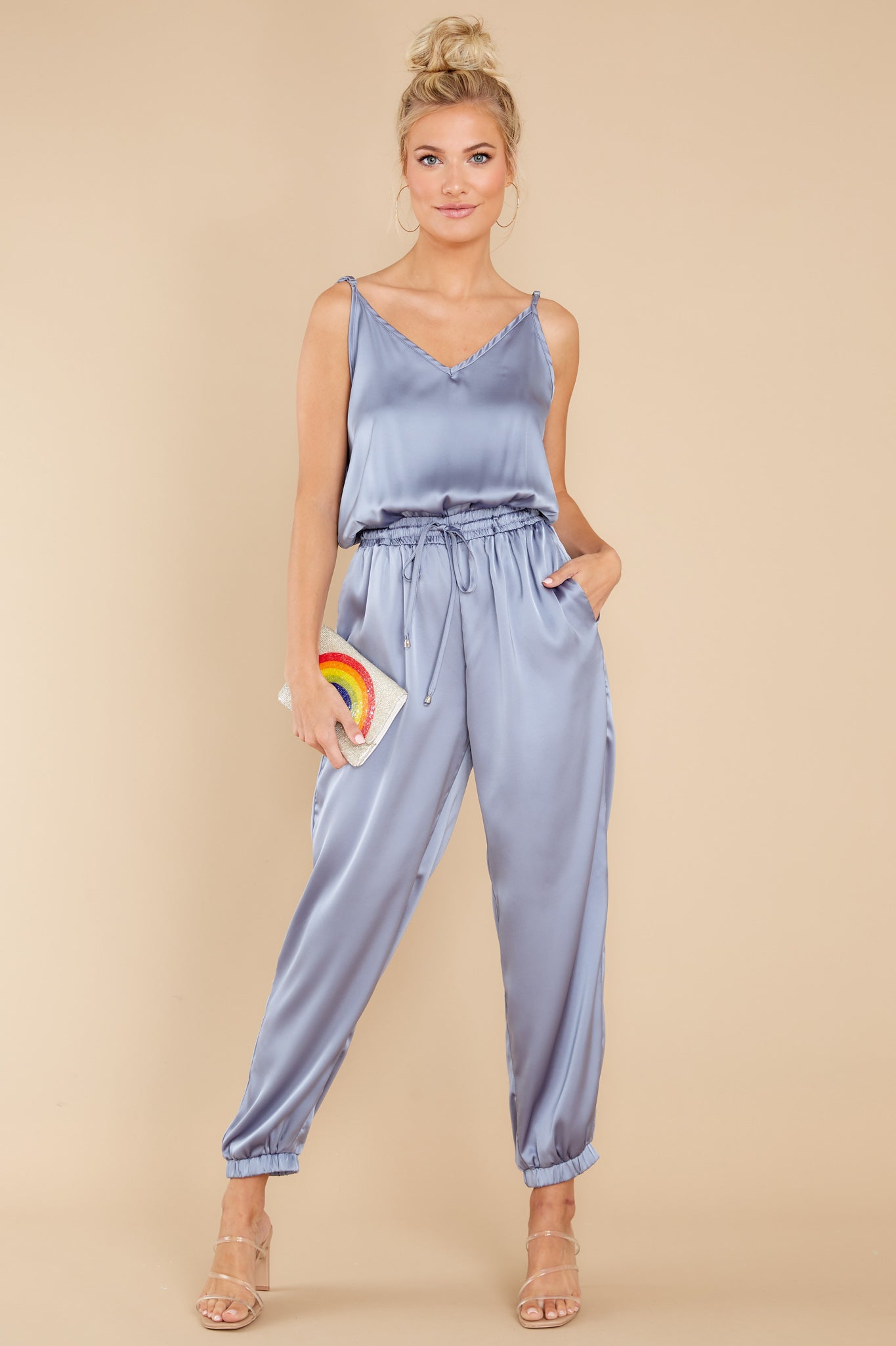 Seeking Serenity Blue Iris Jumpsuit